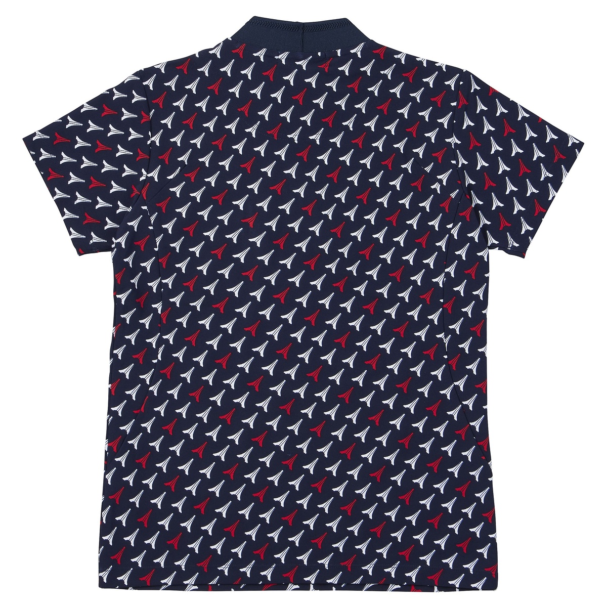 【ストレッチフォーサー】エッフェル柄モックネックシャツ