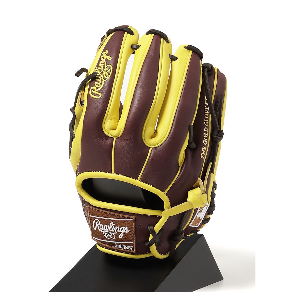 軟式 HOH MLB COLOR SYNC(エイチオーエイチエムエルビーカラーシンク)N54G-チョコ/イエロー