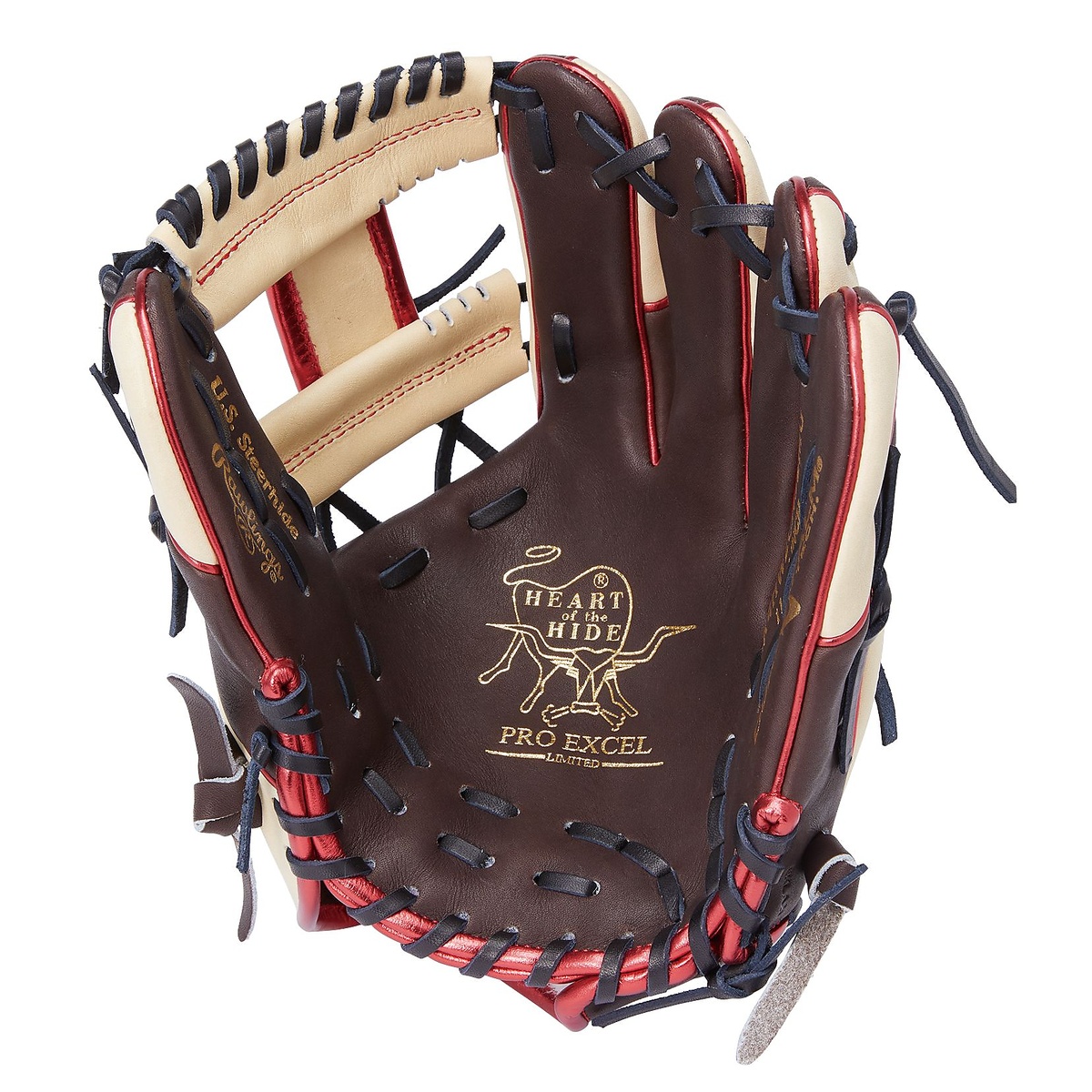 軟式 HOH PRO EXCEL WIZARD #02 COLORS(エイチオーエイチプロエクセルウィザードカラーズ)N52MG-チョコ/キャメル