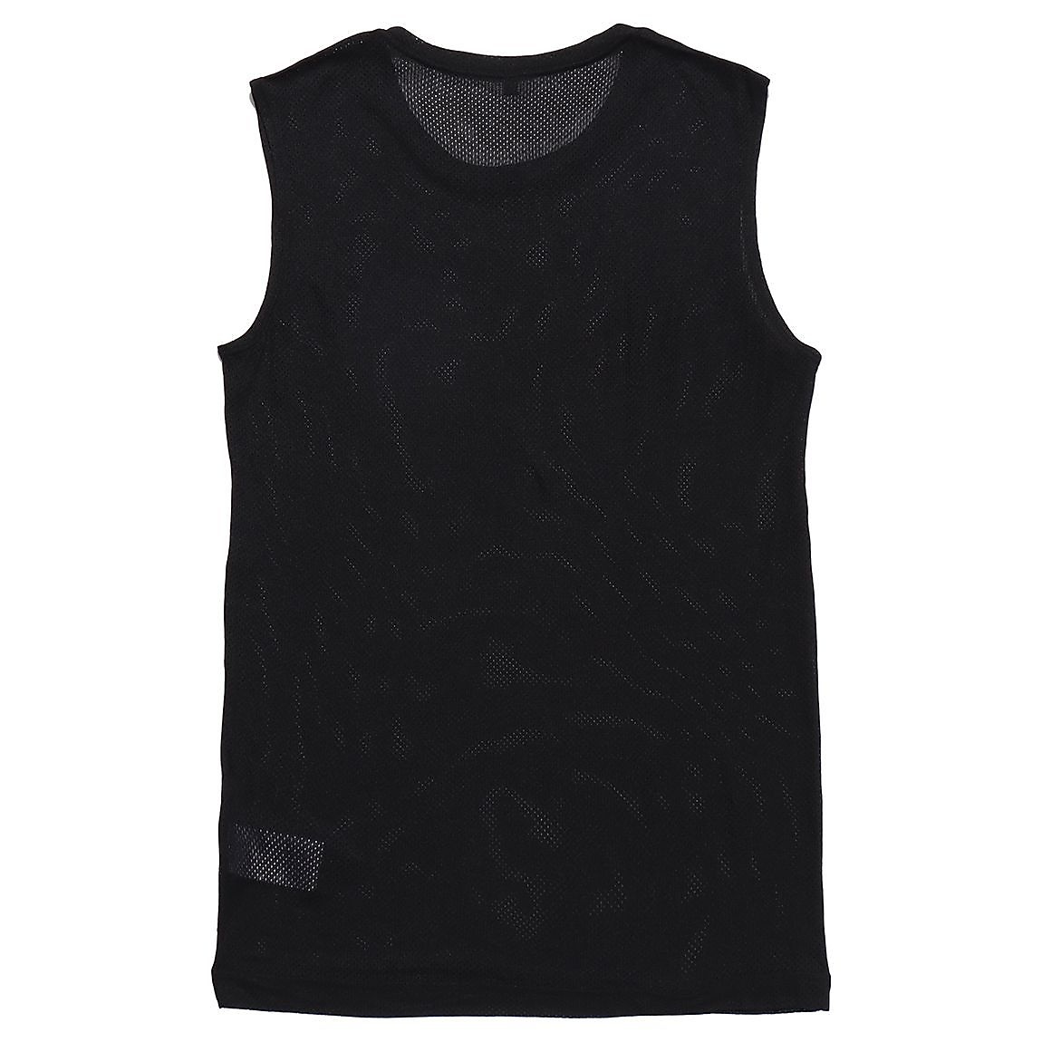 クルーネックノースリーブメッシュアンダーシャ*