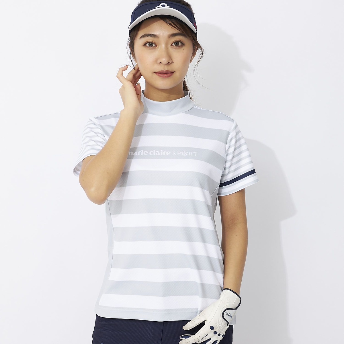 マリ.クレールハンソデ シャツ ガラ