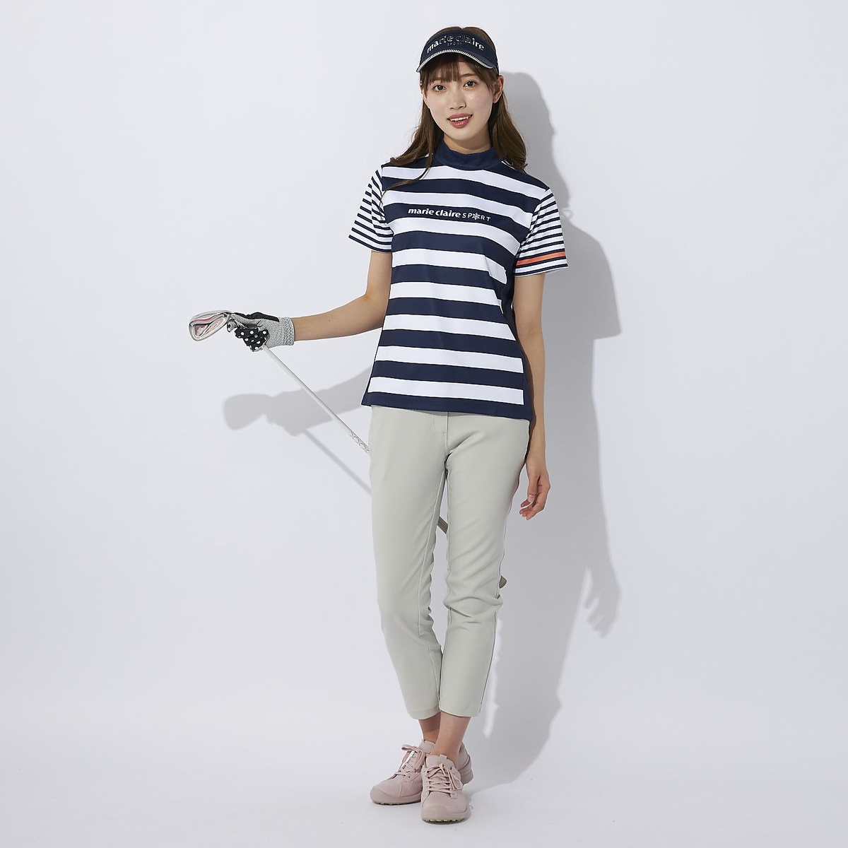 マリ.クレールハンソデ シャツ ガラ