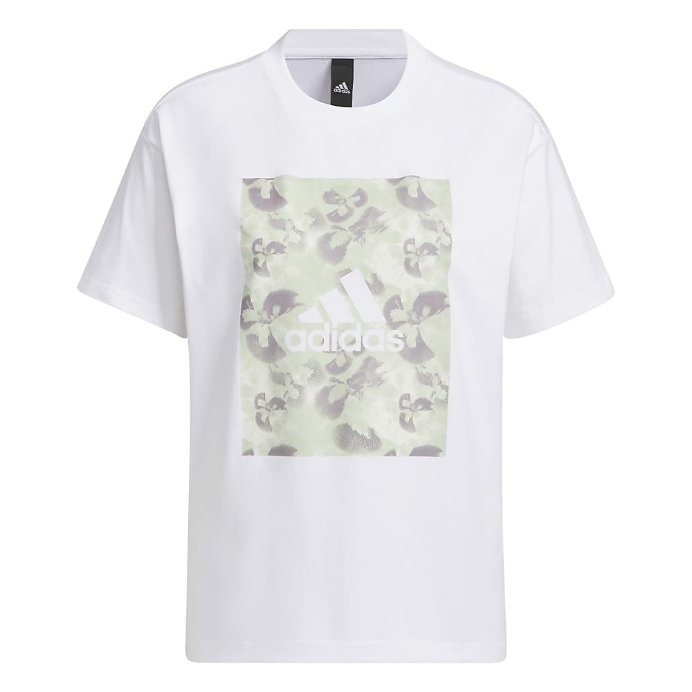BUSH グラフィック Tシャツ ホワイト adidasアディダス - W BOTANICAL グラフィック Tシャツ2 KUE54 IM7823