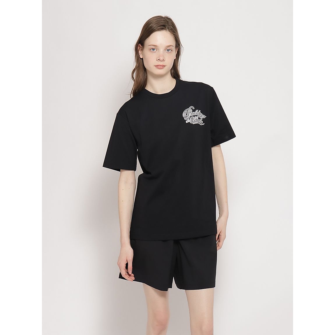 コットンポリエステル ベーシックプリントTシャツUNISEX