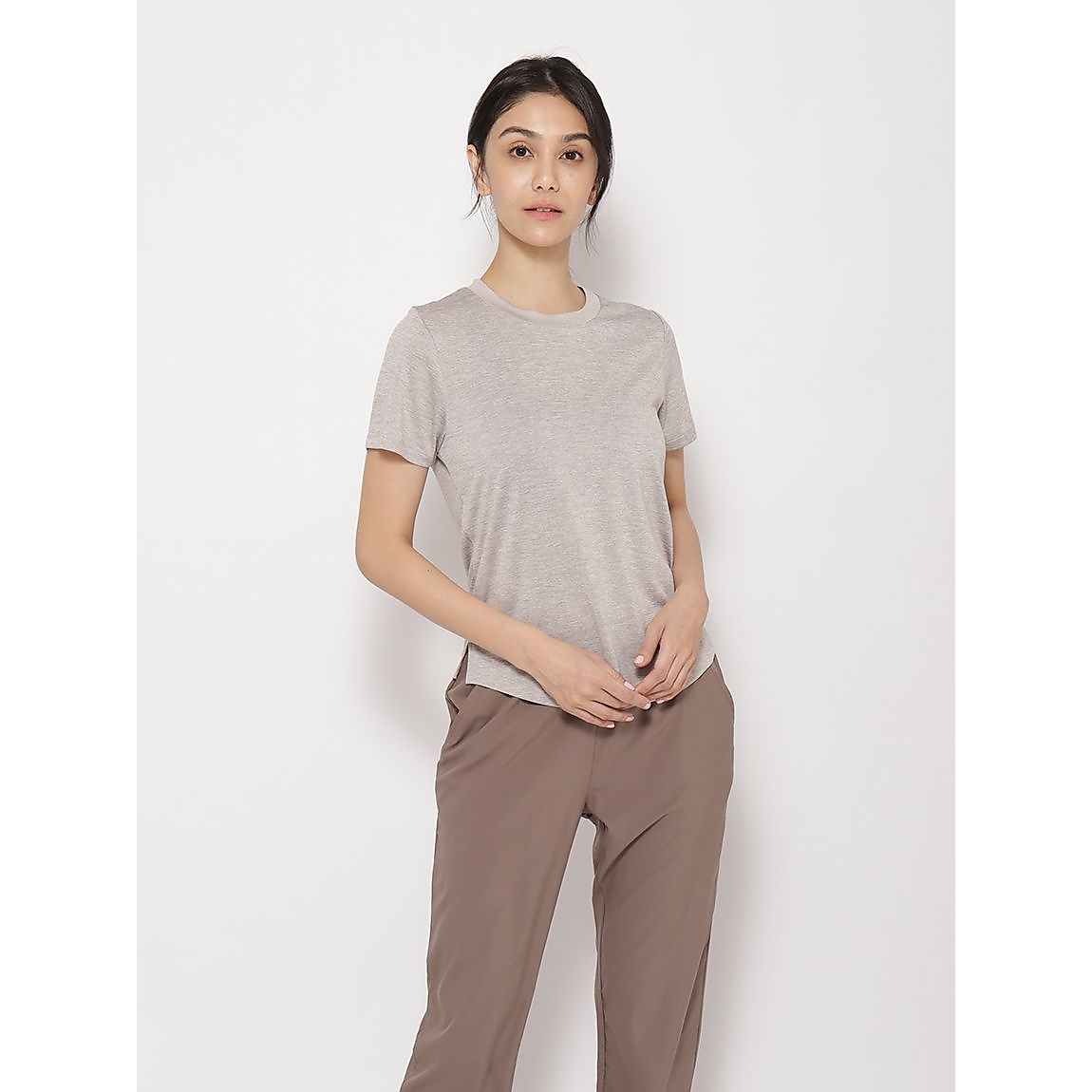 カチオン杢天竺 レギュラー半袖Tシャツ LADIES