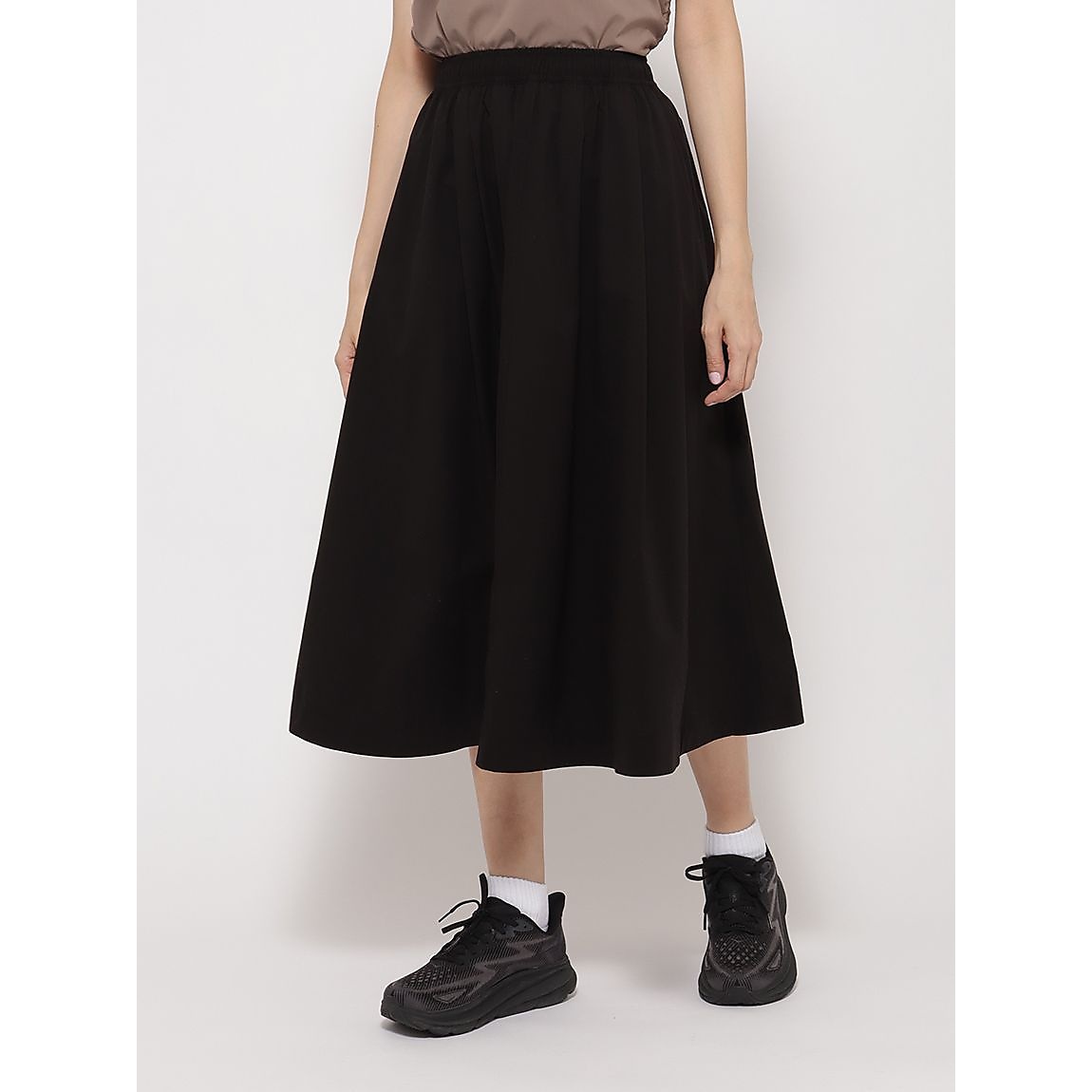 マイクロリップ ギャザーロングスカートLADIES