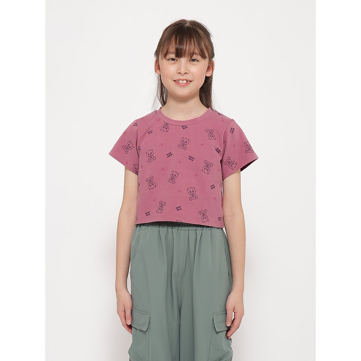 「Berry Bear」シリーズ クロップトTシャツ GIRLS