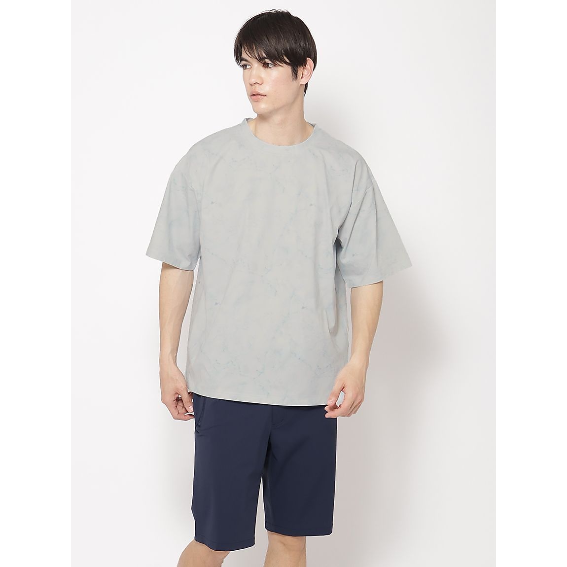 コットンタッチ天竺 オーバーサイズ半袖Tシャツ MENS