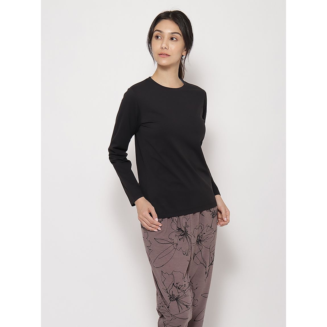 コットンタッチ天竺 レギュラー長袖Tシャツ LADIES