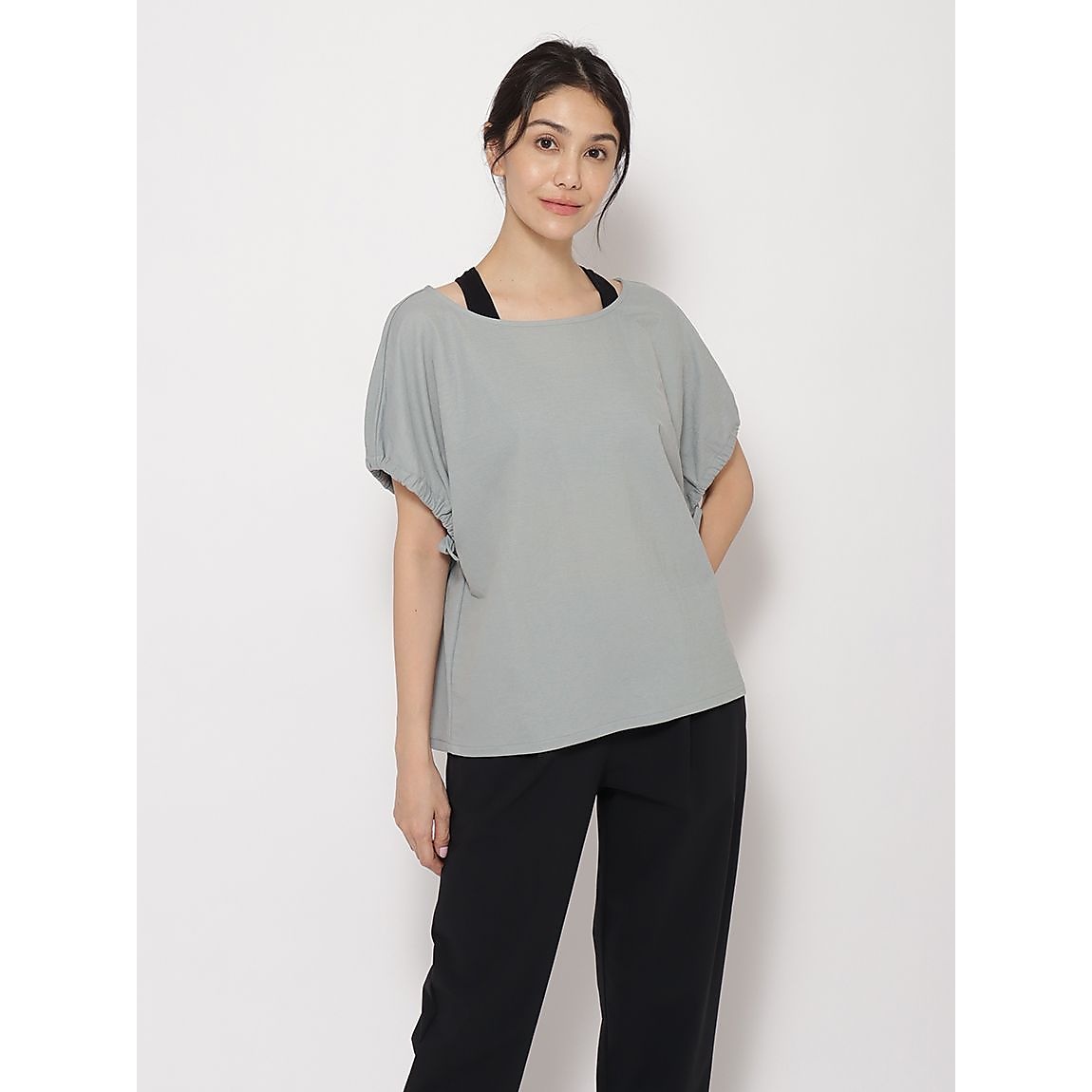 リネンライクジャージ フレンチスリーブTシャツ LADIES