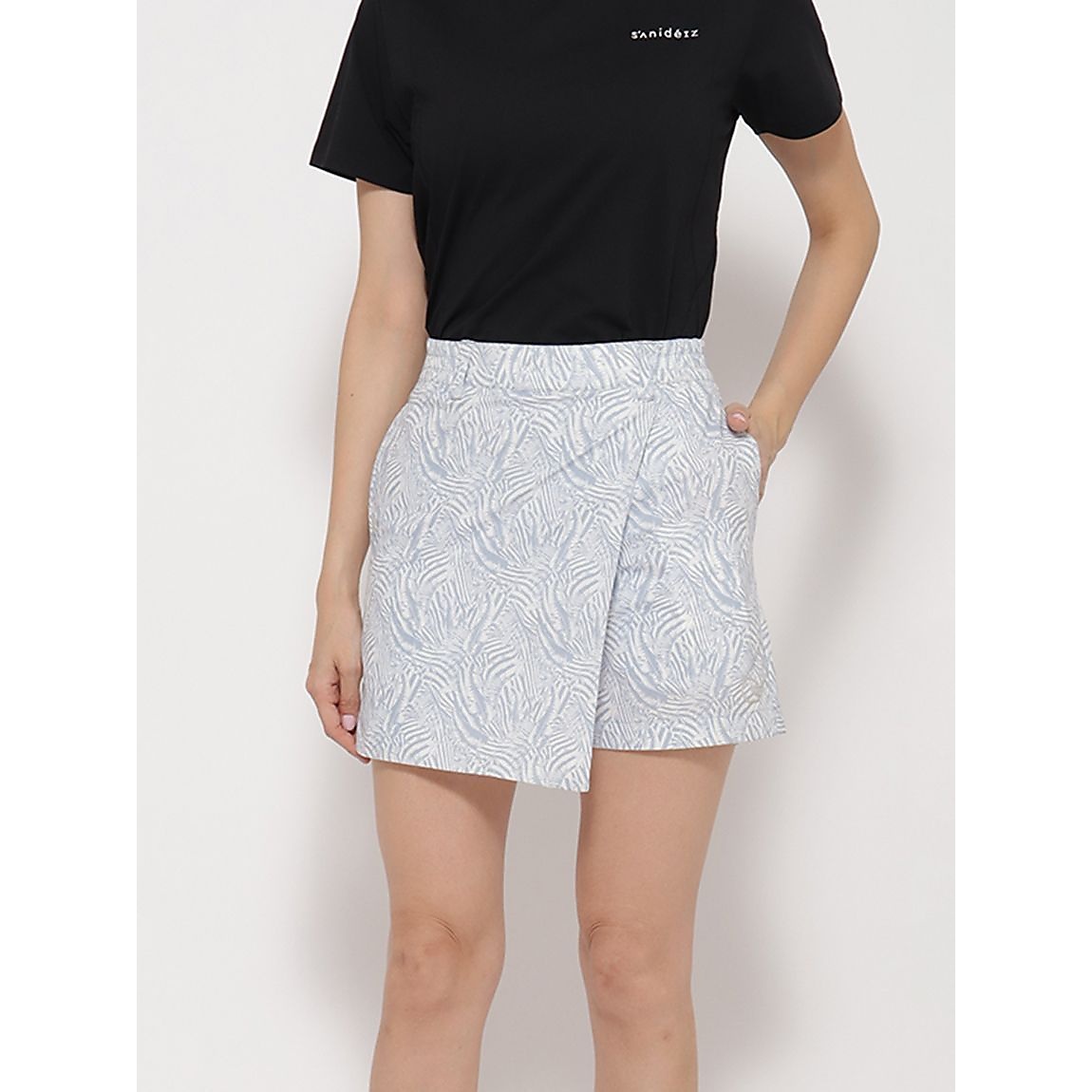 PEストレッチ for GOLF ボタニカルラップパンツLADIES