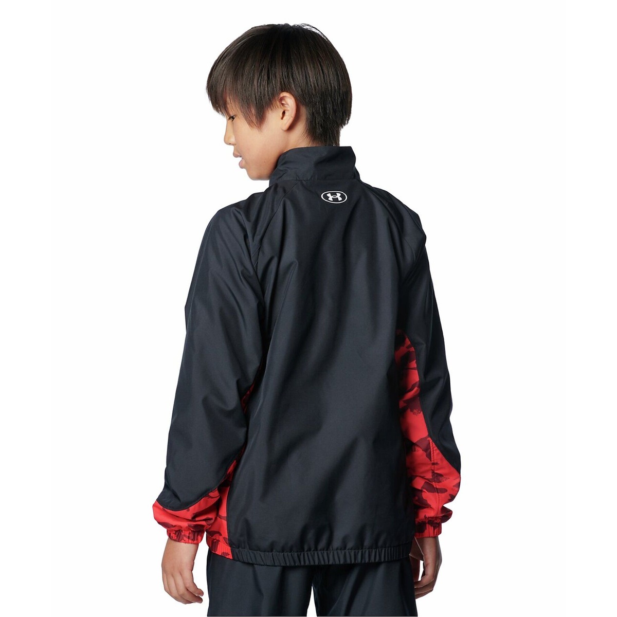 UA TRICOT LINED PRINT WOVEN FULL ZIP JACKET