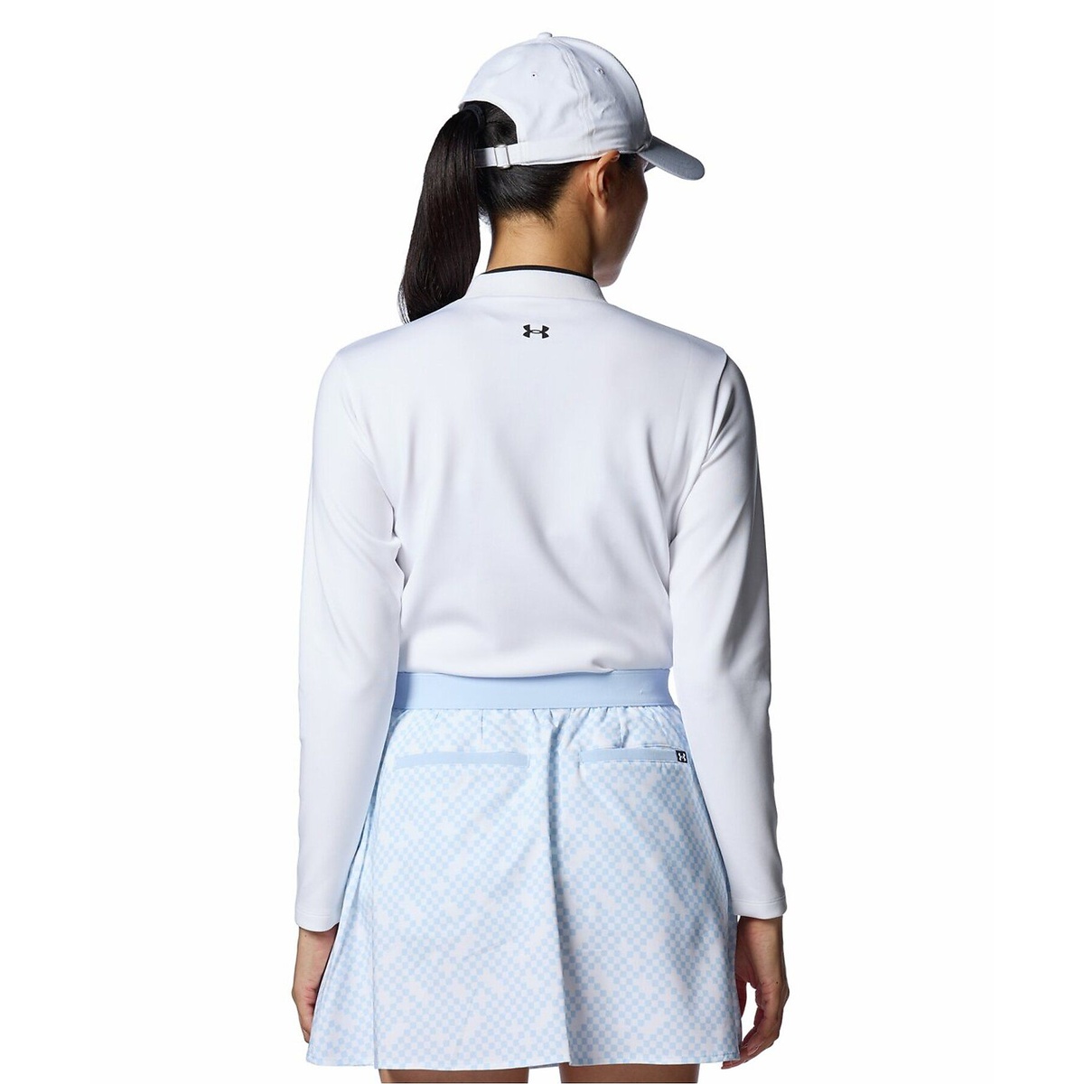 UA W Armour Knit LS Mock