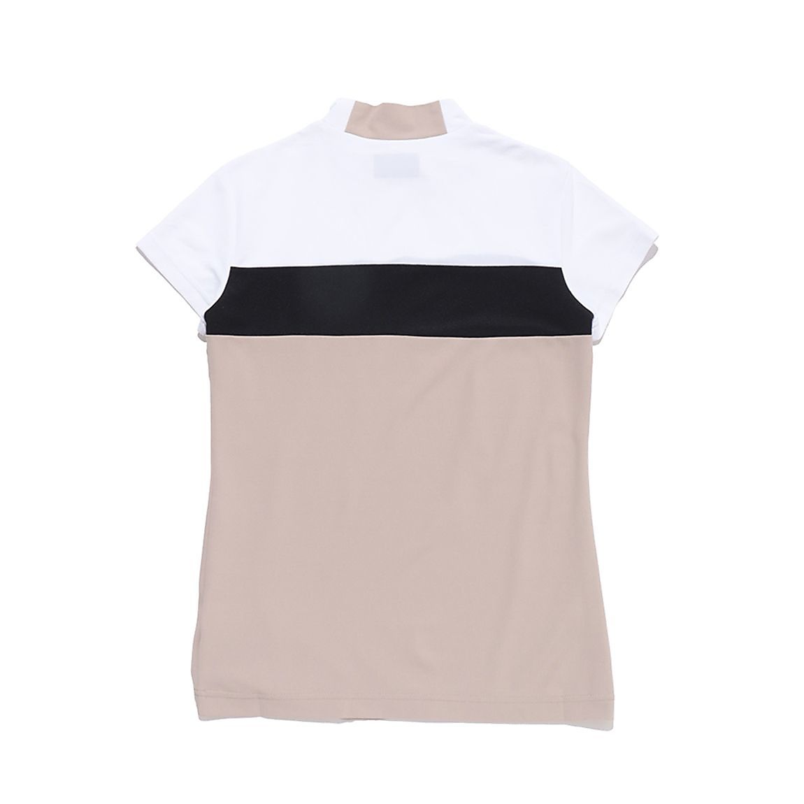 W　マイクロピケ　半袖モックネックプルオーバー　SP