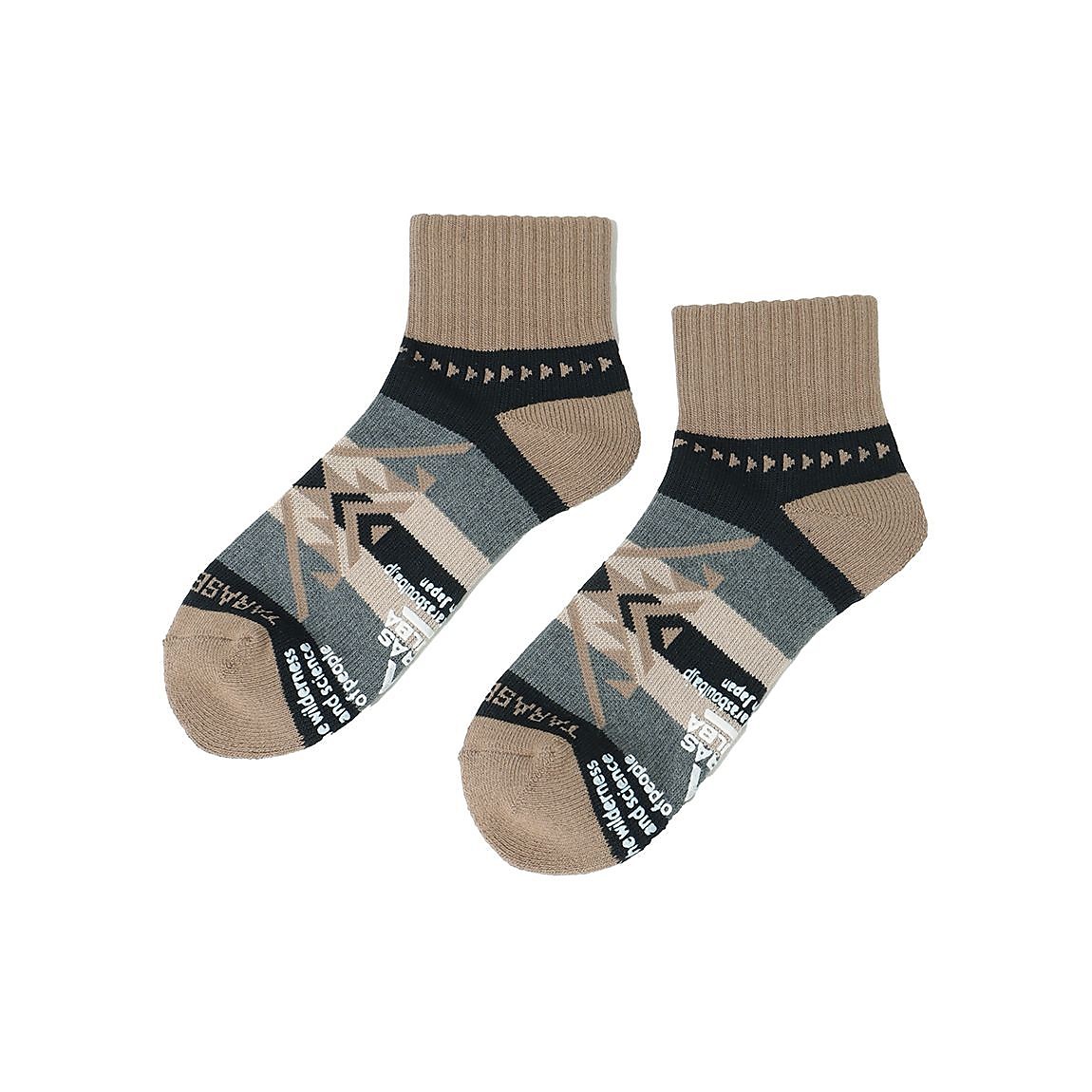 ネイティブ柄ローゲージショートソックス