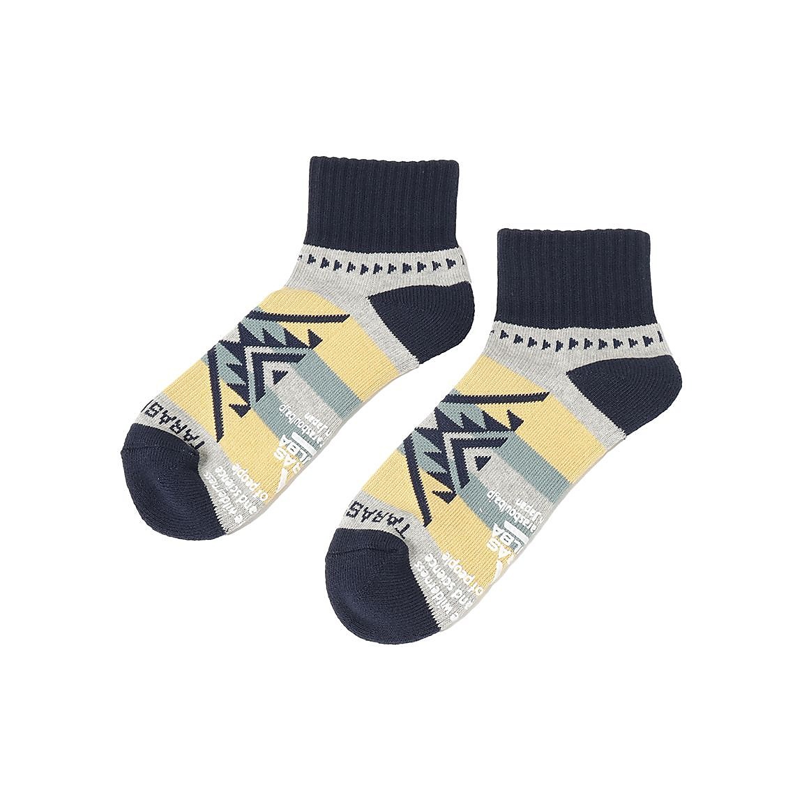 ネイティブ柄ローゲージショートソックス