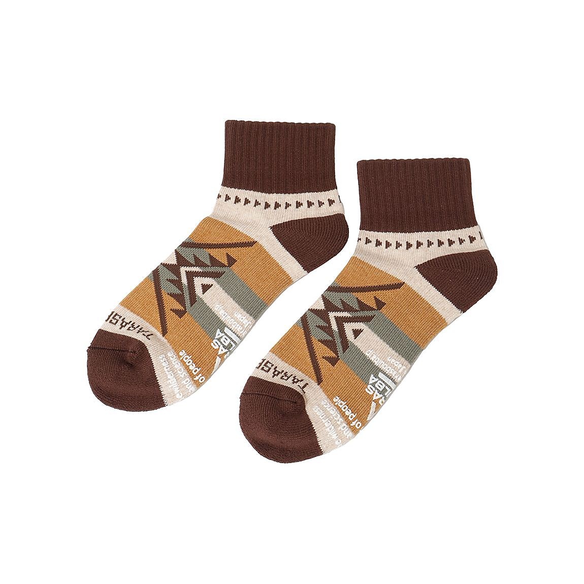 ネイティブ柄ローゲージショートソックス