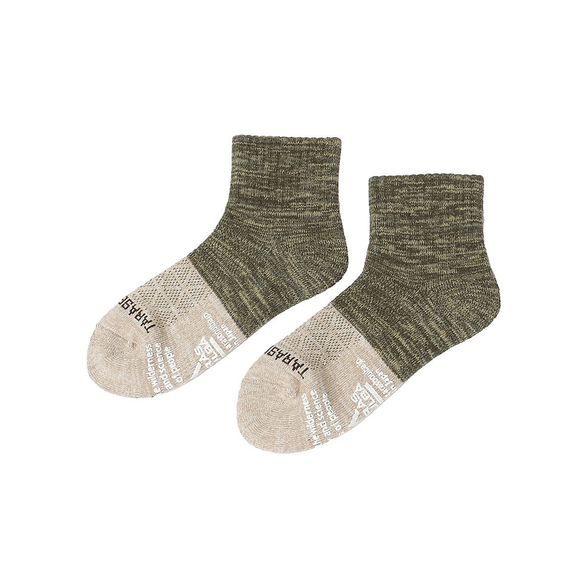 レディース 2面切替ローゲージショートソックス