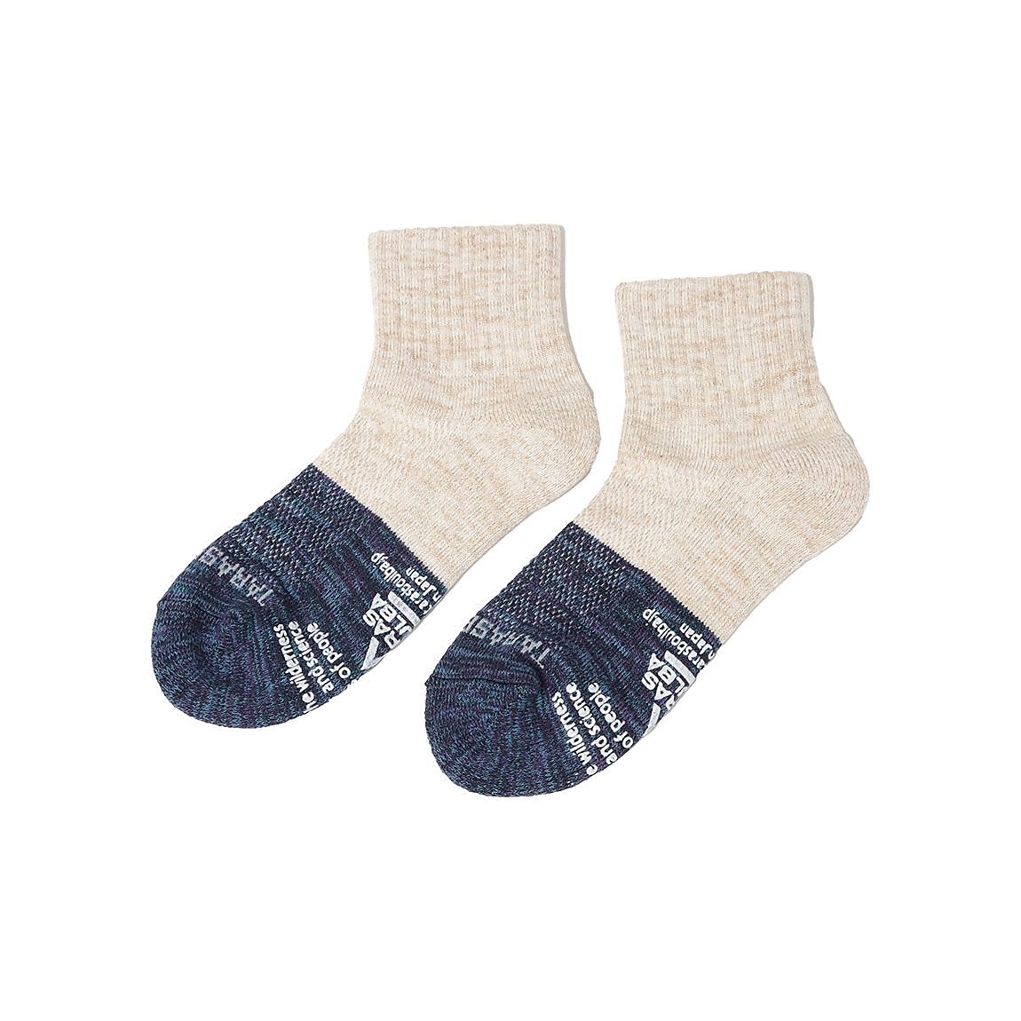 レディース 2面切替ローゲージショートソックス