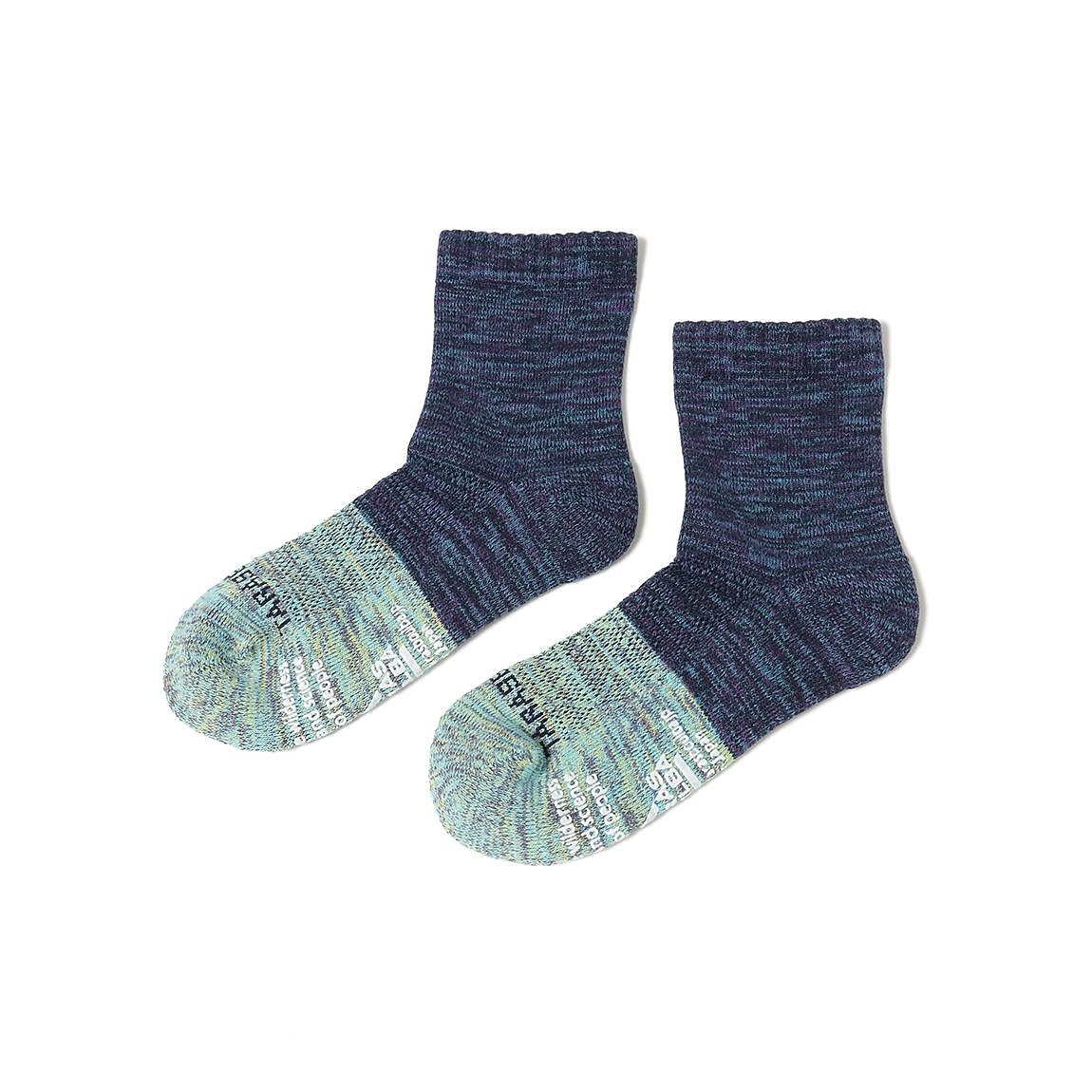 レディース 2面切替ローゲージミドルソックス