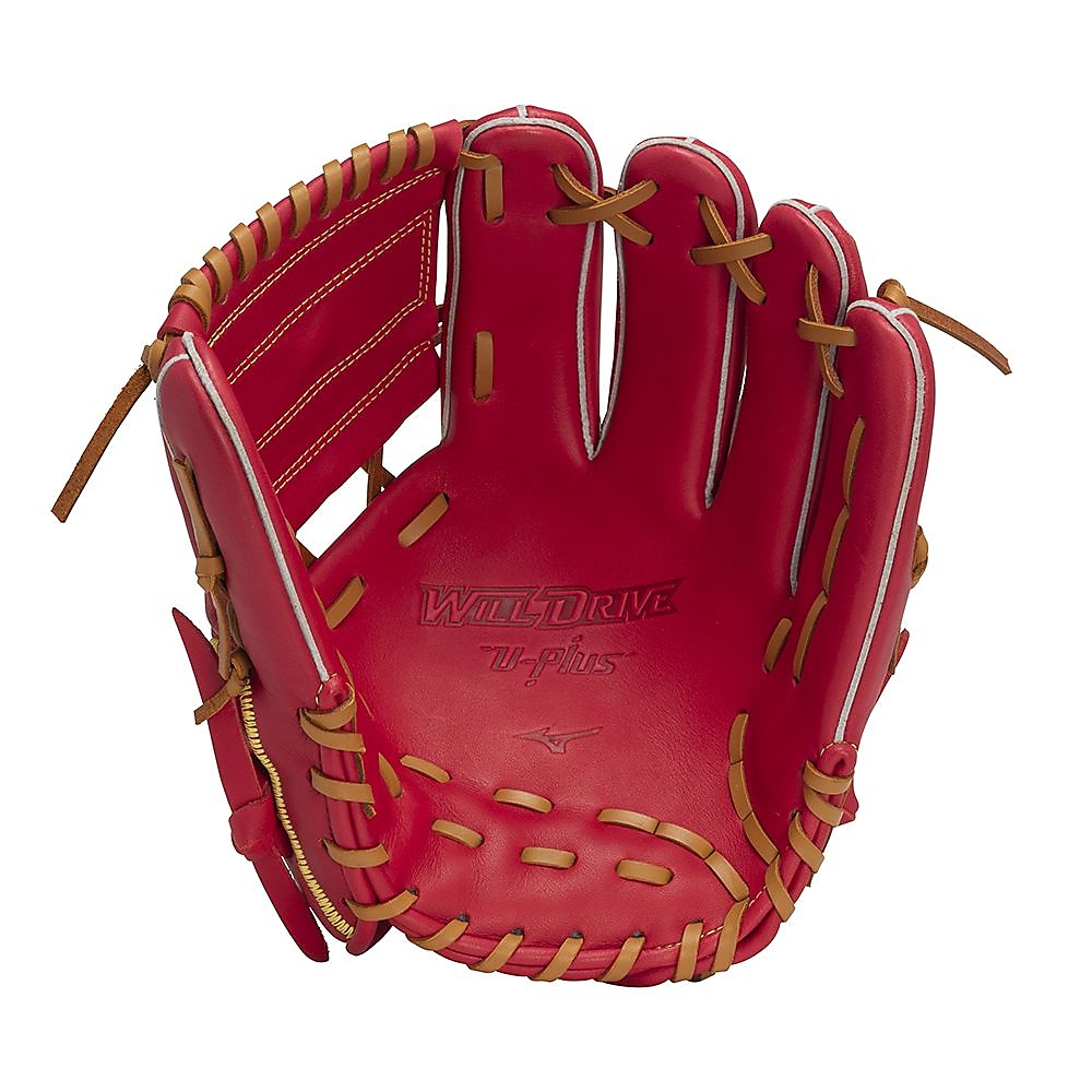 軟式用WILLDRIVE RED(ウィルドライブ レッド) U-Plus 投手×内野:サイズ9