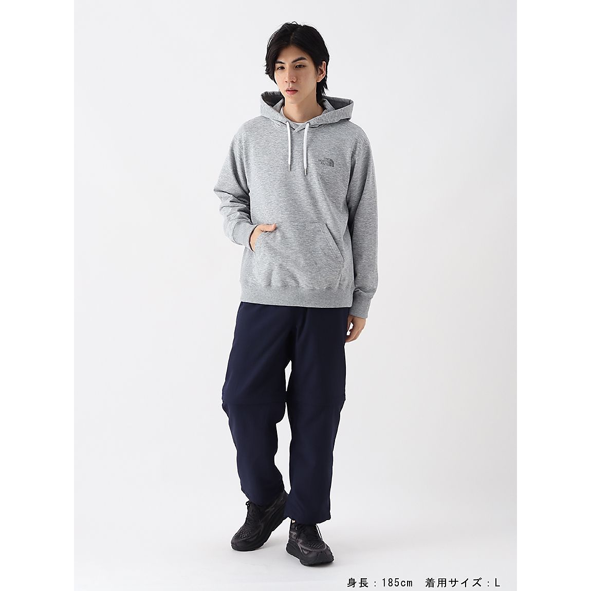 BACK SQ LG HOODIE(バックスクエロゴフーディー)
