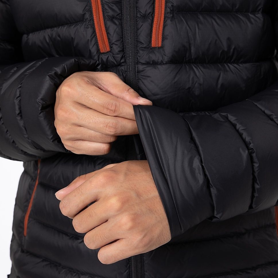 FORCLAZメンズダウンジャケット フード付きTREK500 BLK