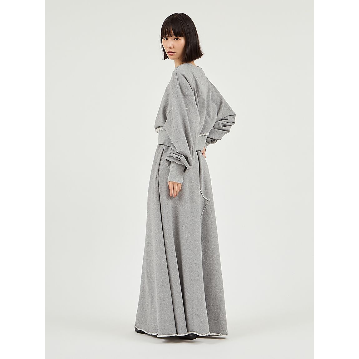 スウェットマキシスカート