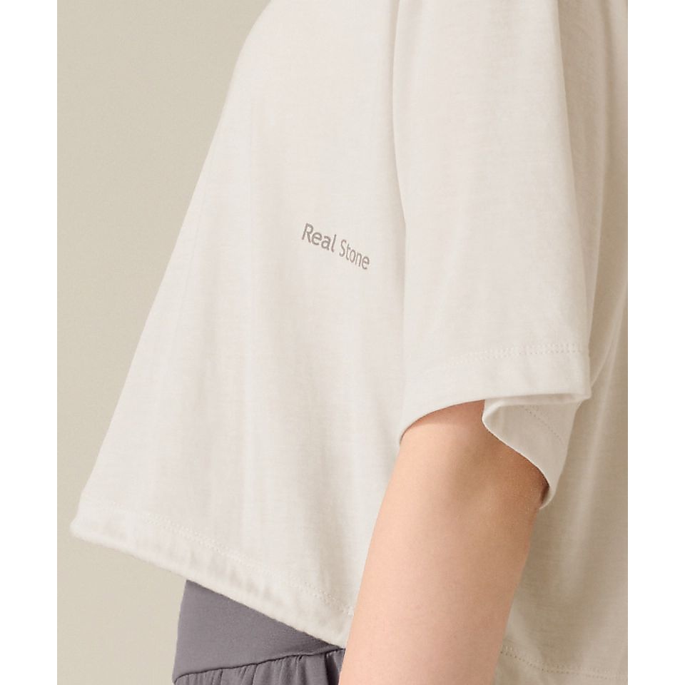 Real Stone ハーフスリーブトップ  SAND