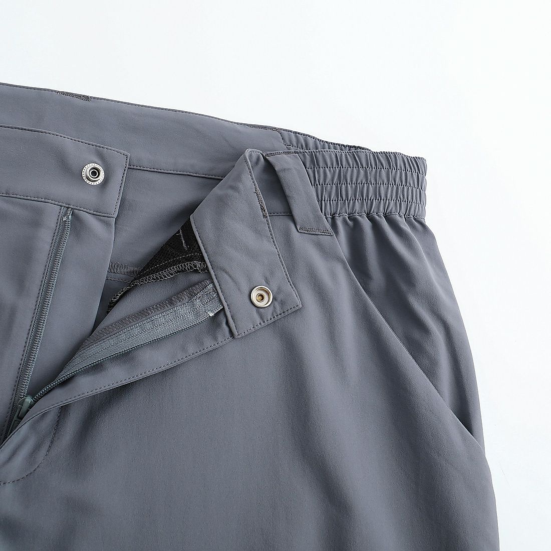 Decathlonメンズ 2WAY モジュールパンツ MH100 GRY