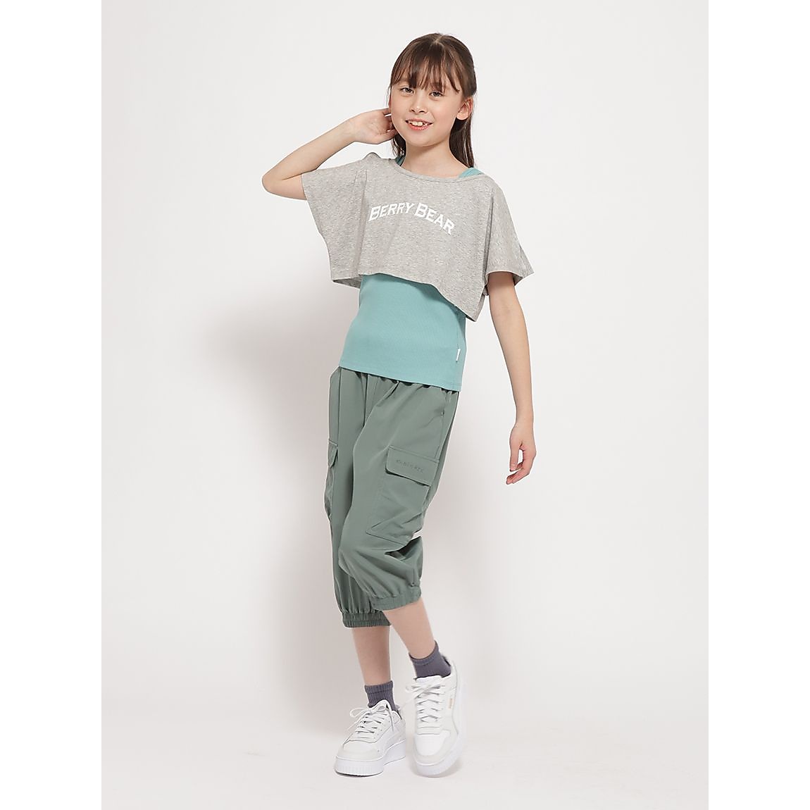 「Berry Bear」シリーズ ショートトップス×タンクセットGIRLS