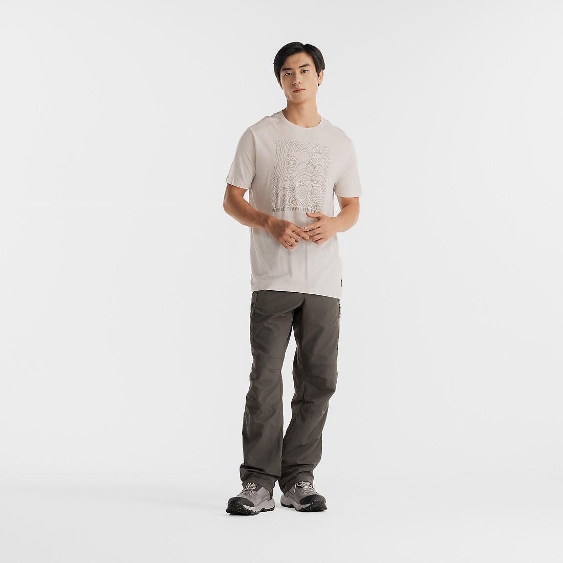 Decathlon メンズ パンツ TREK 100 AF KAK