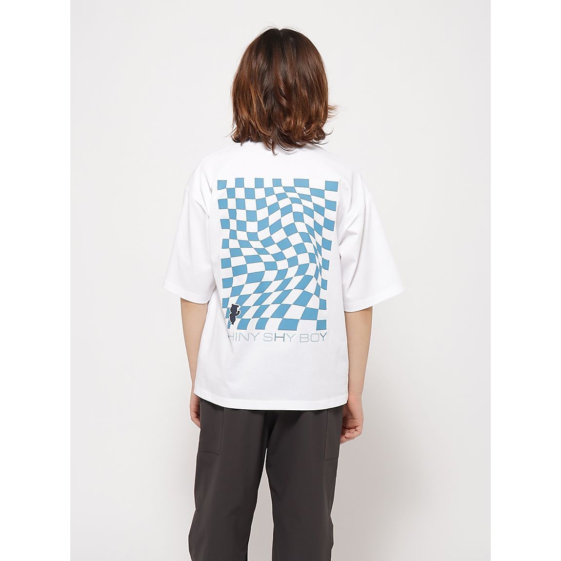 「Berry Bear」シリーズ チェッカープリントTシャツJUNIOR