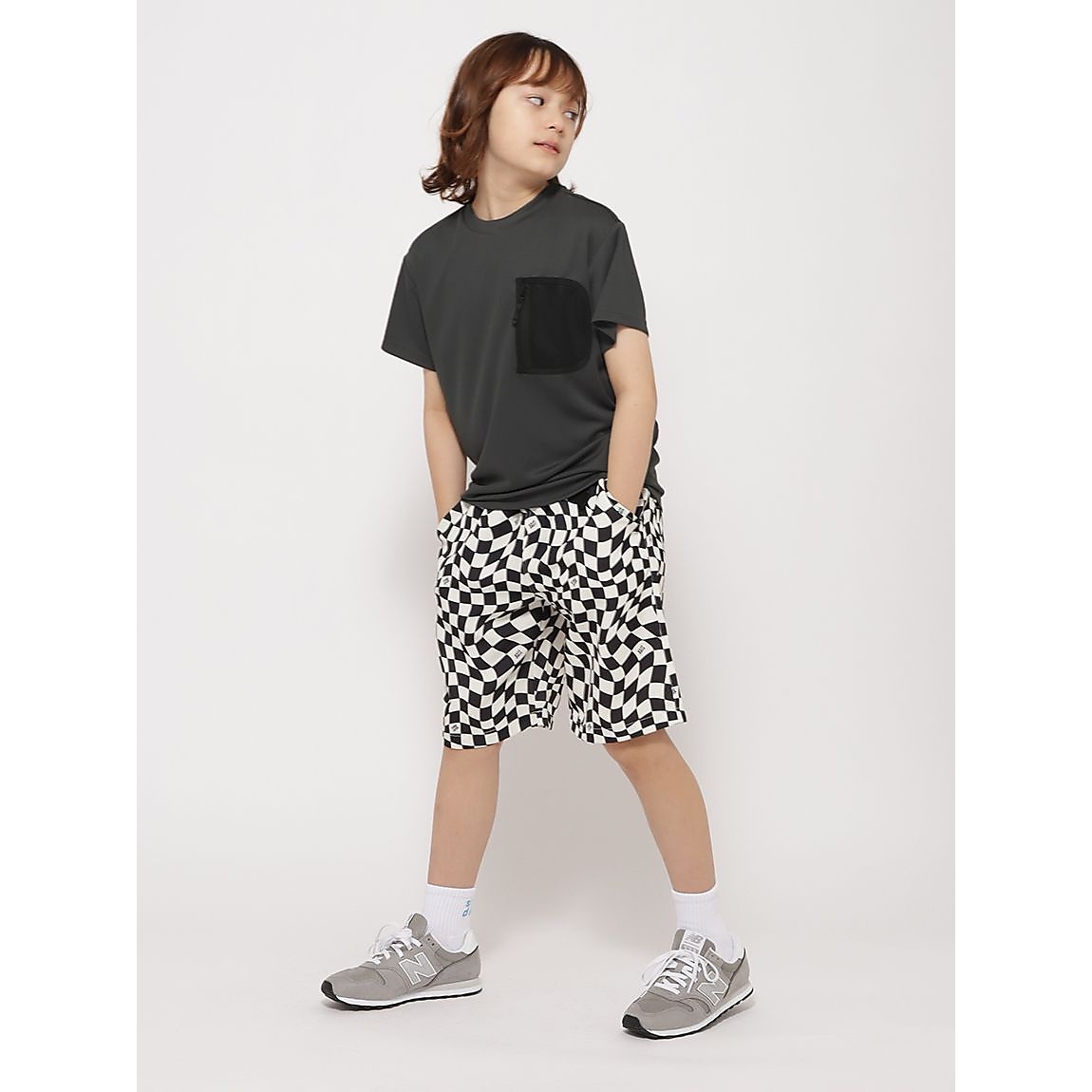 PEメッシュスムース メッシュポケットTシャツ JUNIOR