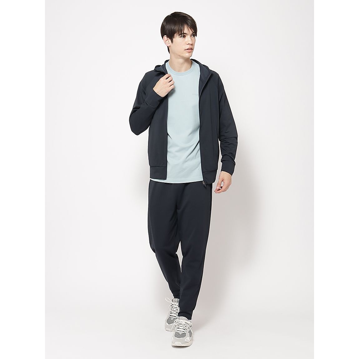 MF5クールジャージ ジップフーディ MENS