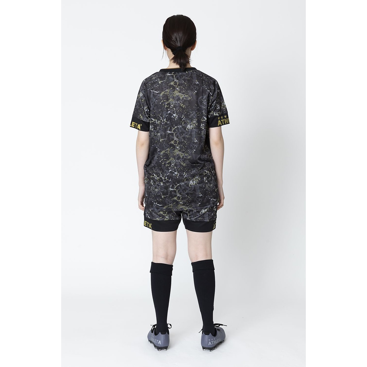 FCA グラフィックプラクティスシャツ　JrBLK　MIX