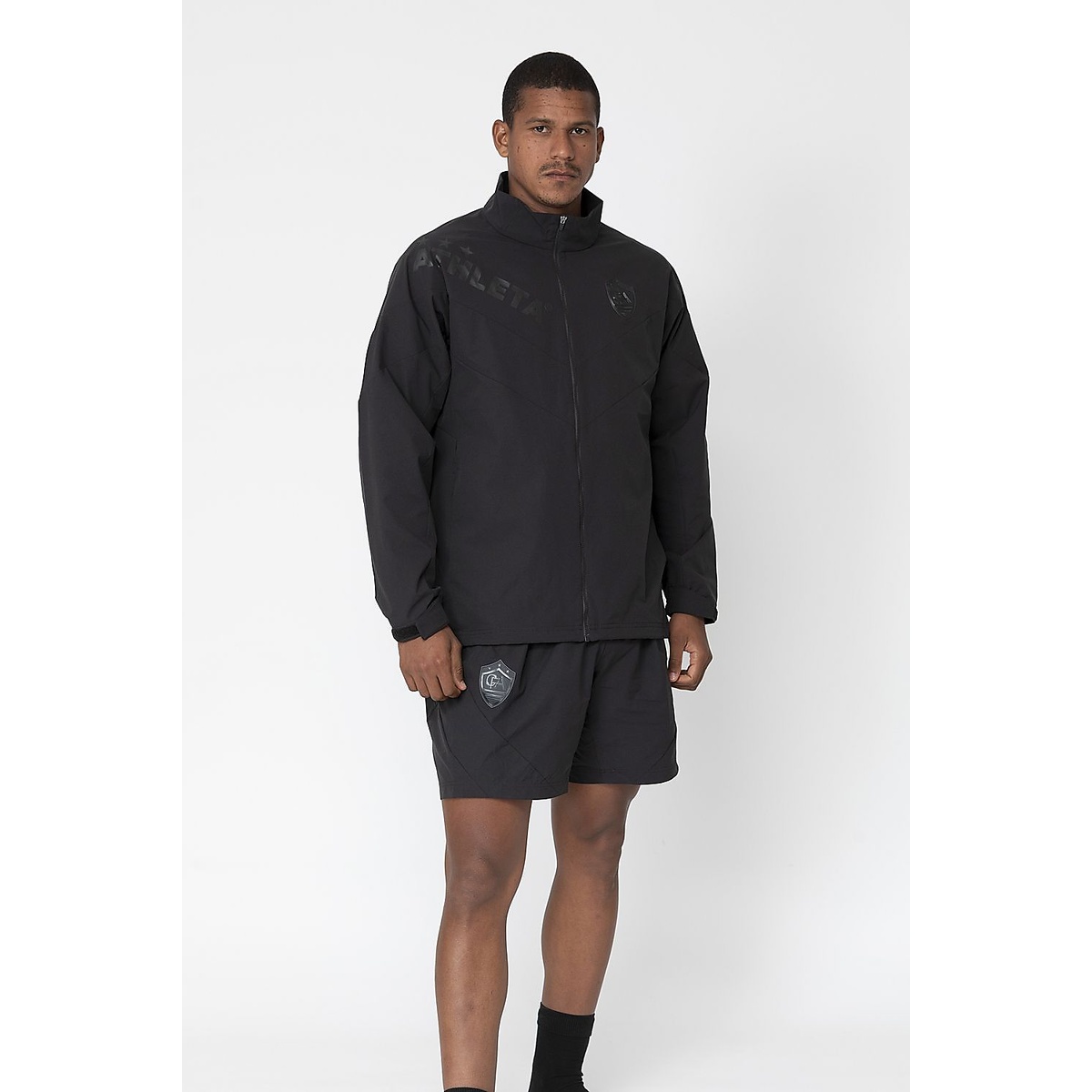 FCA カラーブロックTRジャケットBLK