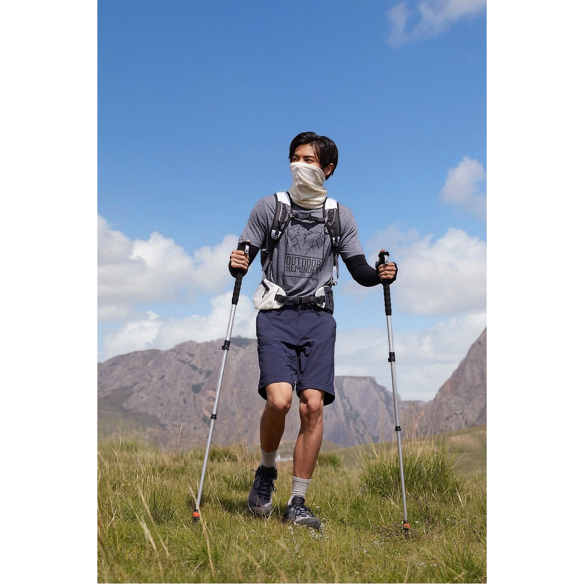 Decathlonメンズ 2WAY モジュールパンツ MH100 NVY