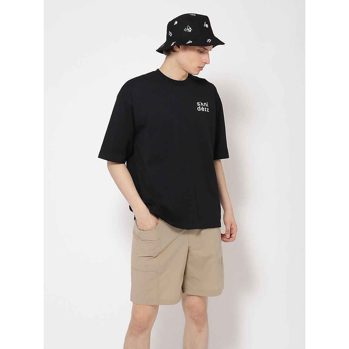 コットンポリエステル オーバーサイズTシャツ UNISEX