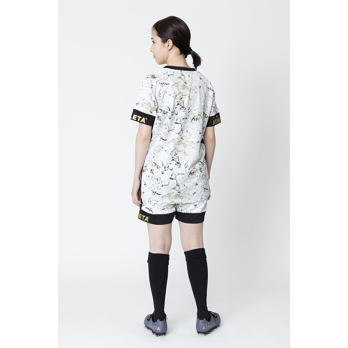 FCA グラフィックプラクティスシャツ　JrWHT MIX