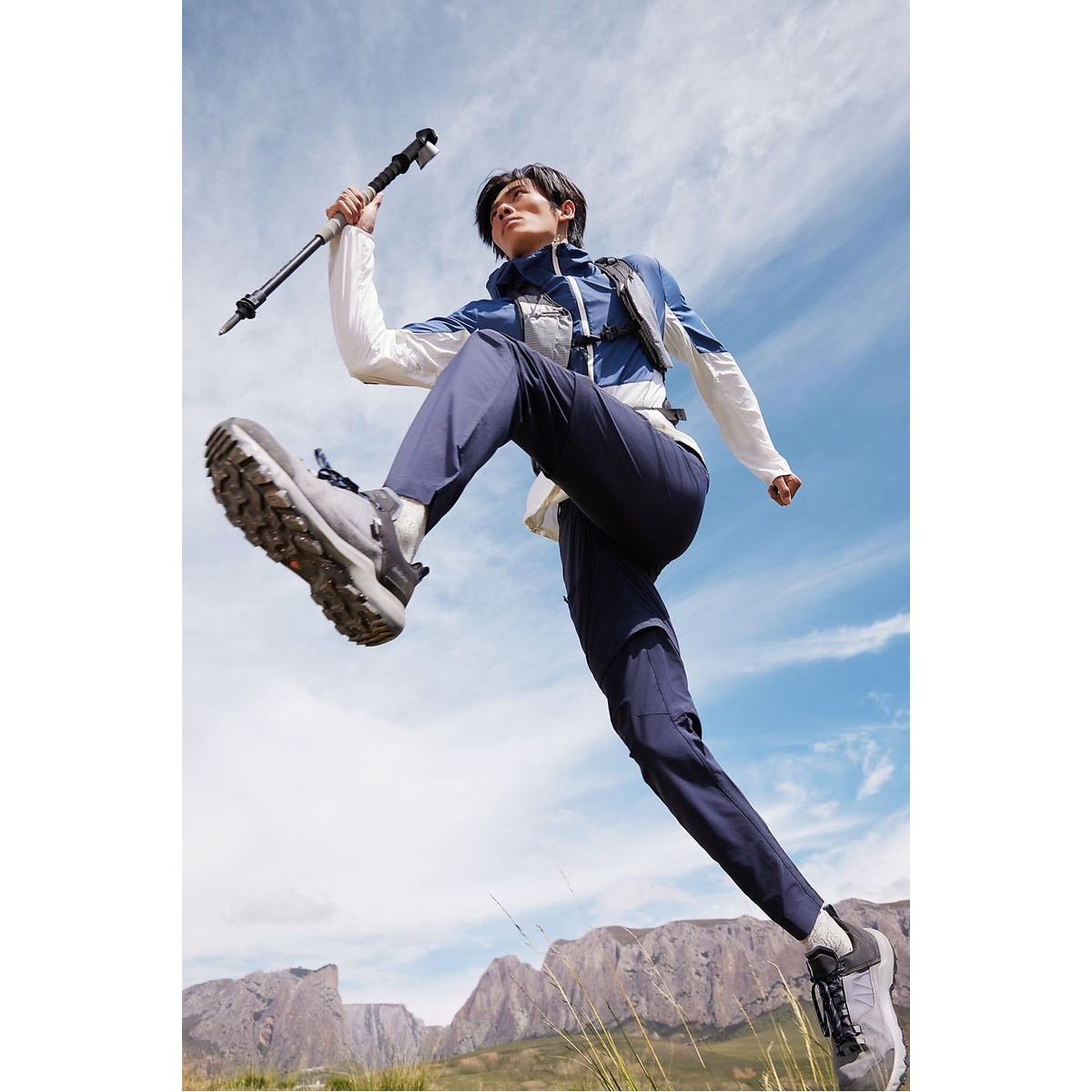 Decathlonメンズ 2WAY モジュールパンツ MH100 NVY