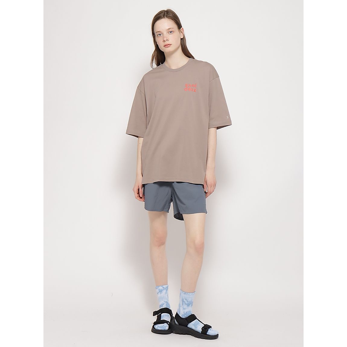 コットンポリエステル オーバーサイズTシャツ UNISEX