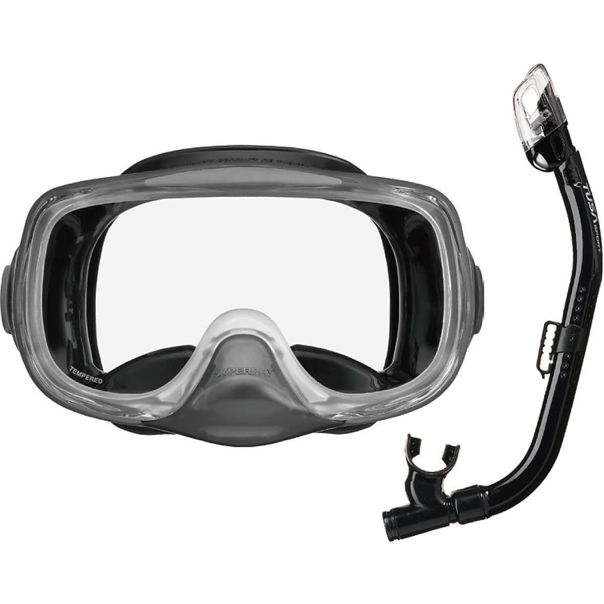TUSA Sport　UC0109　3眼マスクとドライスノーケルの2点セット