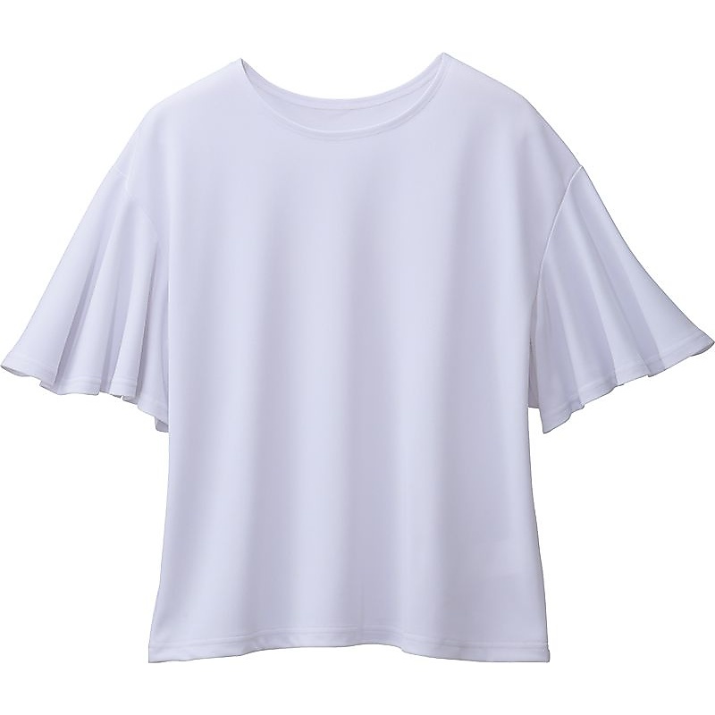 PLWAQAシャネツフレアスリーブレデWT M