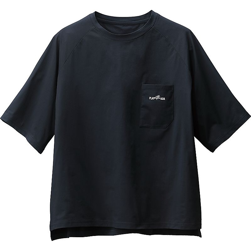 PLWAQAシャネツラッTメン BK/WT LL