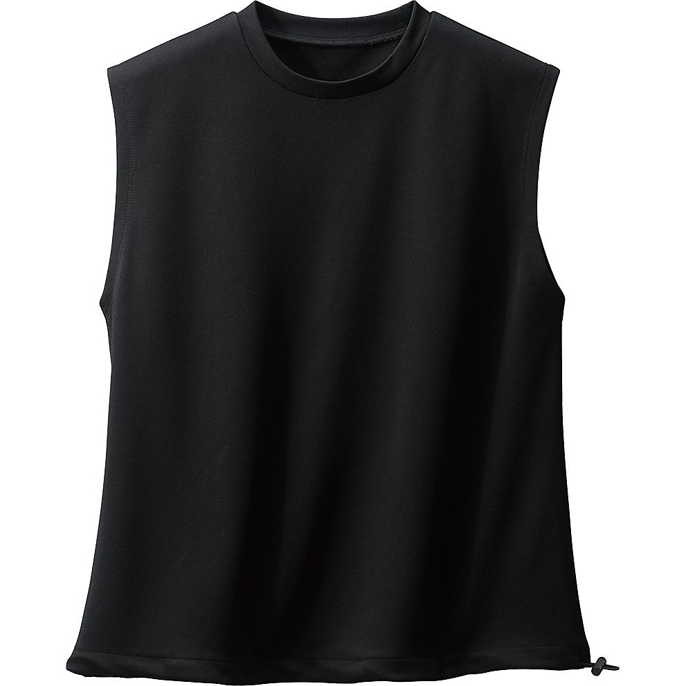 PLWAQAシャネツノースリーブレデ BK M