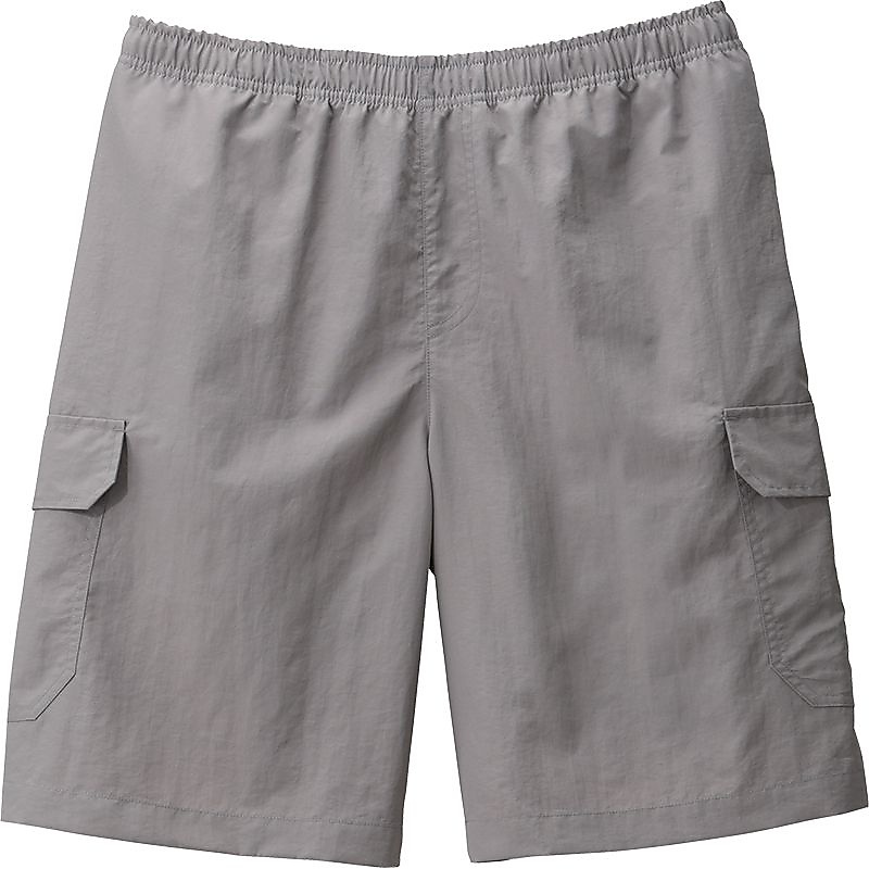 PLWAQAワイドサーフパンツ5ブ GY LL