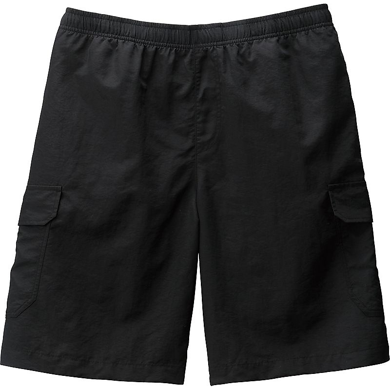 PLWAQAワイドサーフパンツ5ブ BK LL