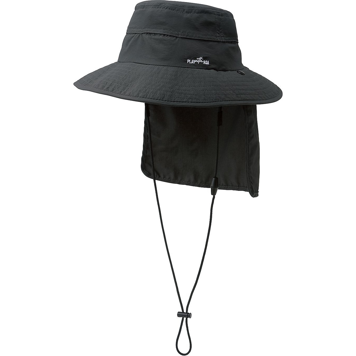 PLWAQA 2WAYフラップハット BK S
