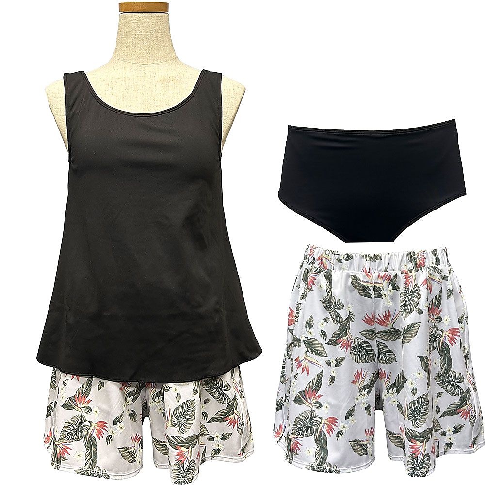 フレアタンキニショートパンツ付3点セット